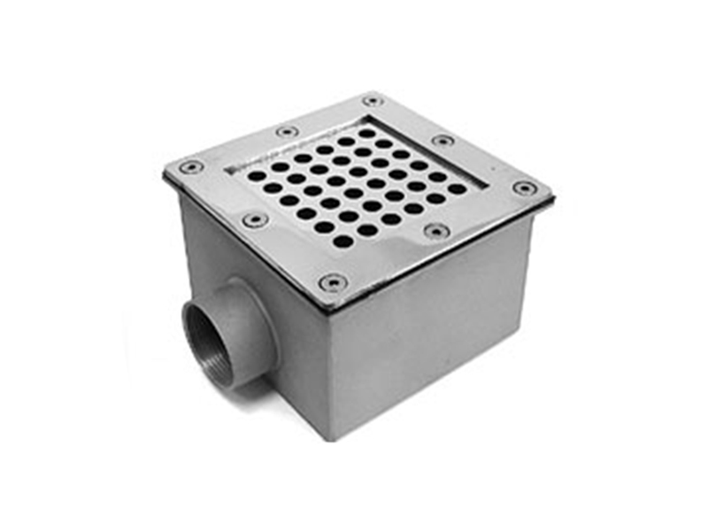 Донный слив квадратный 150x150