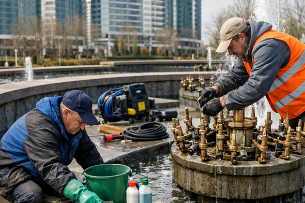 Как подготовить фонтан к сезону: FAQ о весеннем запуске после зимы