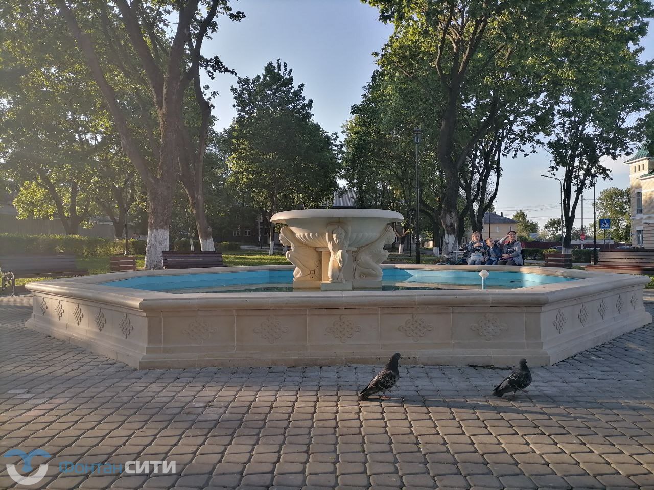 Классический фонтан в г. Александров, фотография Классический фонтан в г. Александров, изображение