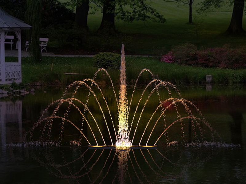 Плавающий фонтан 