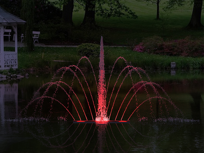 Плавающий фонтан 