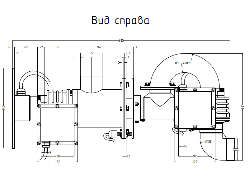 Фонтанный агрегат с приводом 
