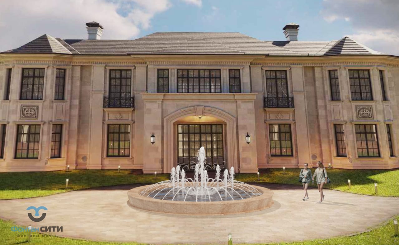 Фонтан в частной усадьбе на Новорижском шоссе, изображение