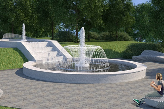 Уличный фонтан