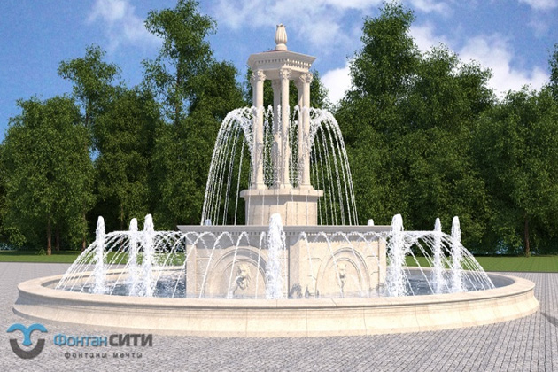 Фонтаны со струйной композицией