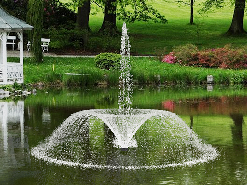 Плавающий фонтан 