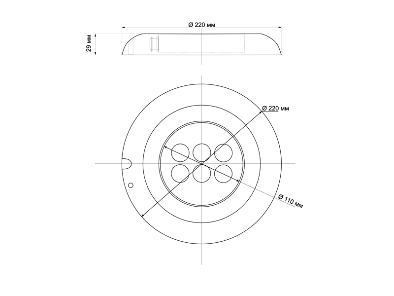 Подводный светильник LP GR 12V AISI 304 24W