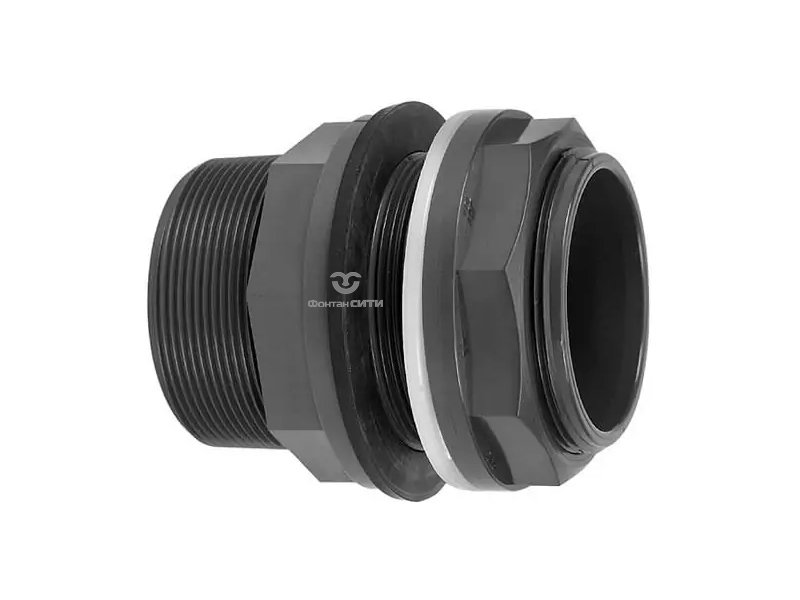 Переход на емкость PVC-U PN16 с разборной муфтой (16, 3/4")