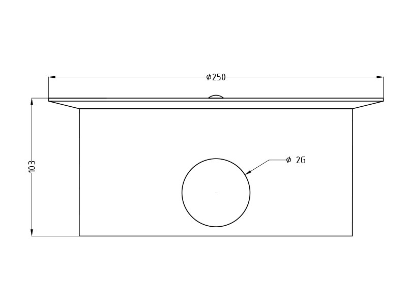 Донный слив FC антивихревой D250
