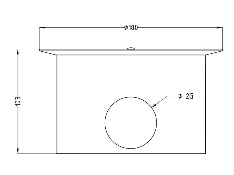Донный слив FC антивихревой D180