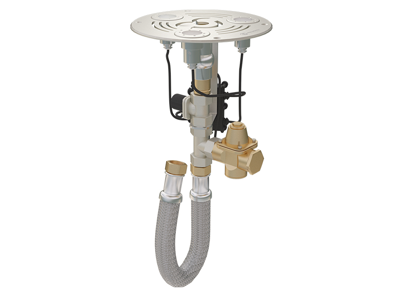 Круглый модуль сухого фонтана FC 24 V RGBW (Пенный исток)-1