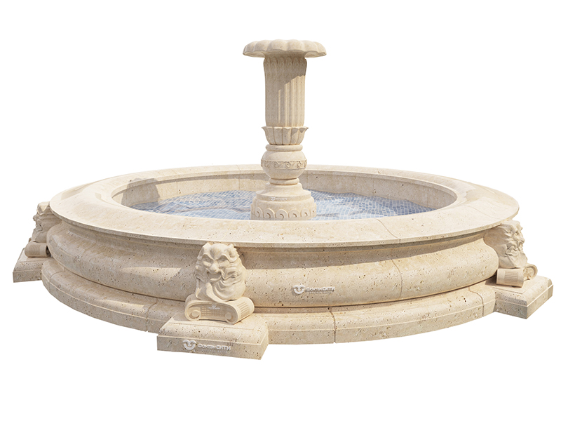 Фонтанная композиция FC кольцо с вазоном 