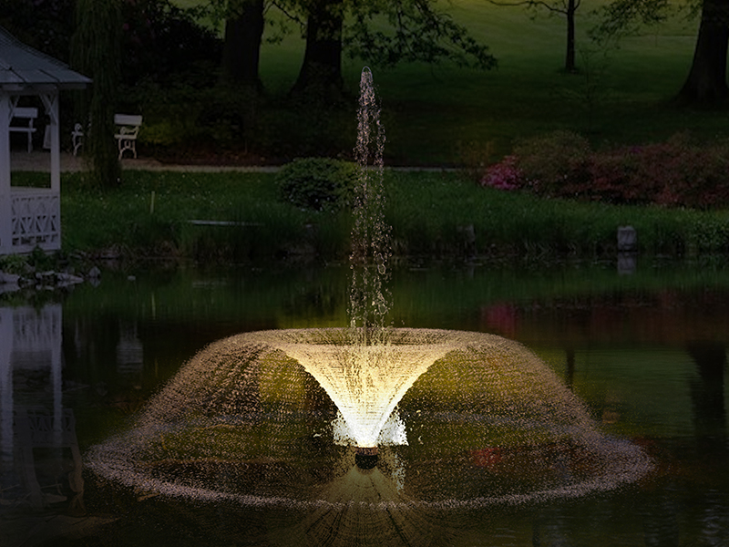 Плавающий фонтан 