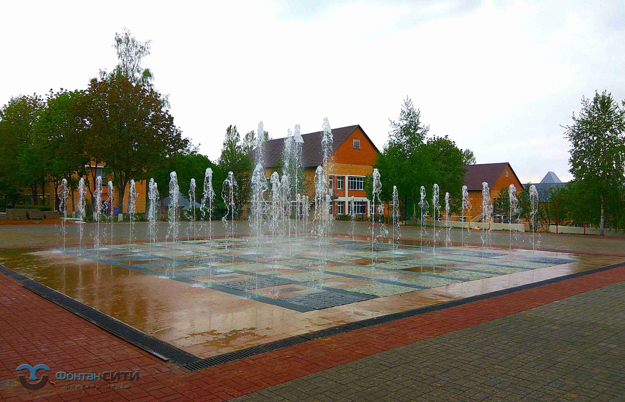 Пешеходный фонтан Московская обл. г. Руза, изображение