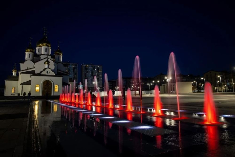 Фонтаны Крещенского парка в Анапе