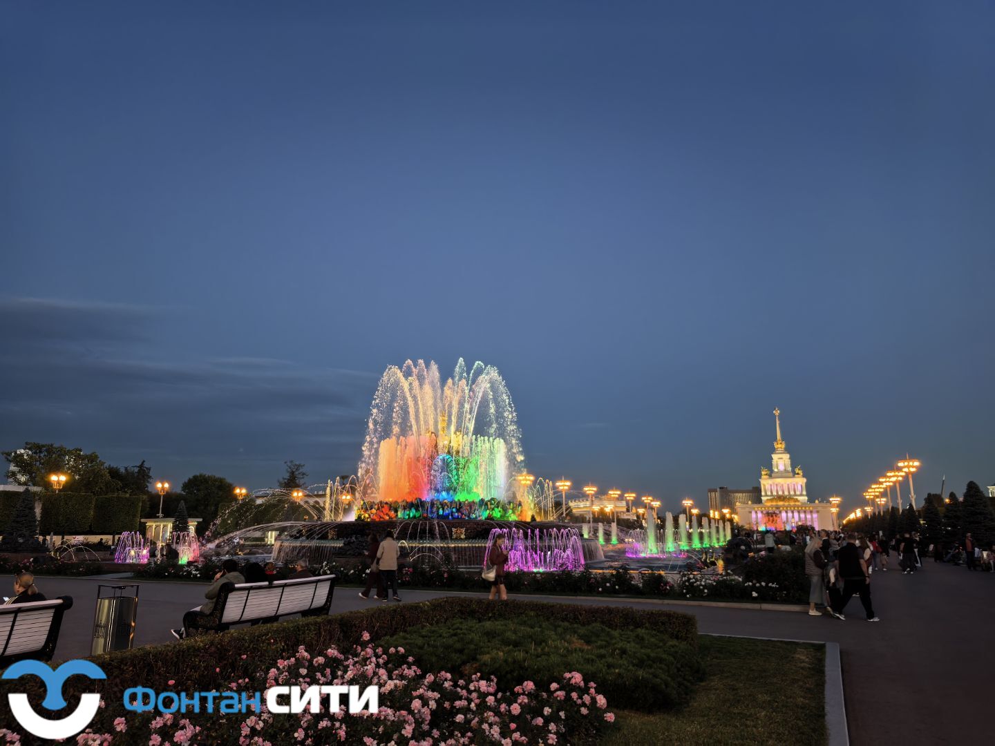 Реконструкция фонтана у макета ракеты «Восток» на ВДНХ, изображение
