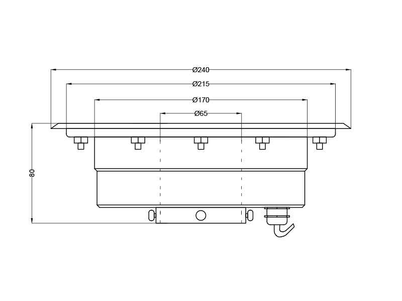 Подводный светильник LP GBZ 240 RGB 24V AISI 304-1