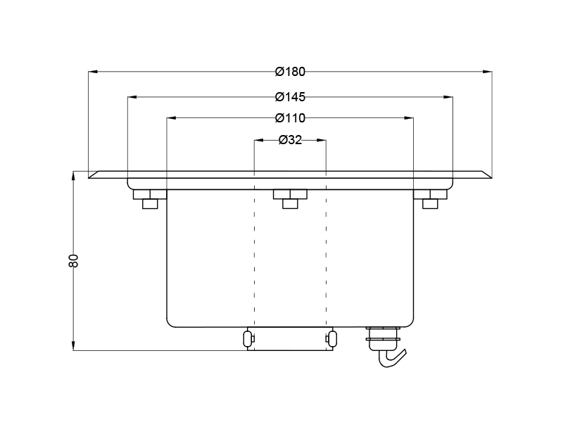 Подводный светильник LP GBZ 180 RGB 24V AISI 304-1