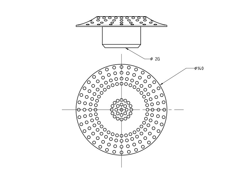 Водозабор эконом 25м3/час AISI 304 (2" Н.Р, D140, Плитка)