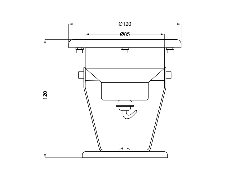 Подводный светодиодный светильник H 120-1