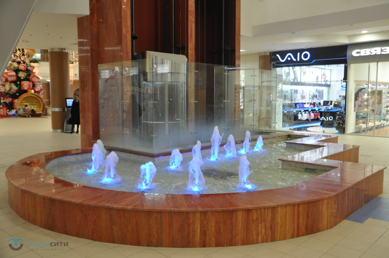 Интерьерный фонтан Северянин в ТЦ Золотой Вавилон