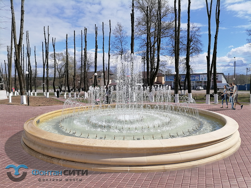 Классический фонтан из архитектурного бетона сквер Керамистов г. Киров