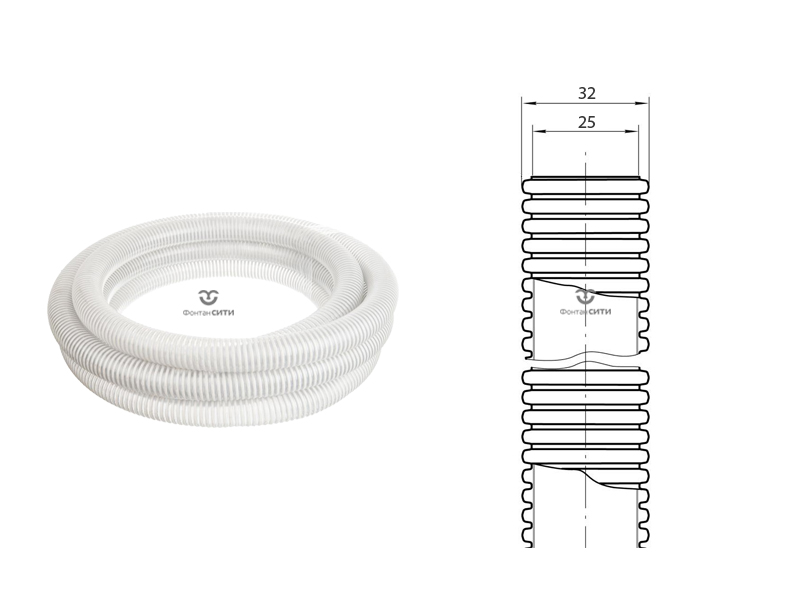Шланг спирально-витой (700N) (25)