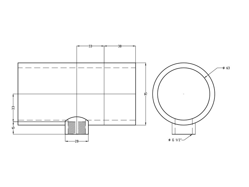 Тройник переходной 90° ВР PVC-U PN16 FC