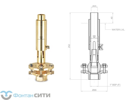 Фонтанная насадка FCI "Aerating Jets" (1", 25)