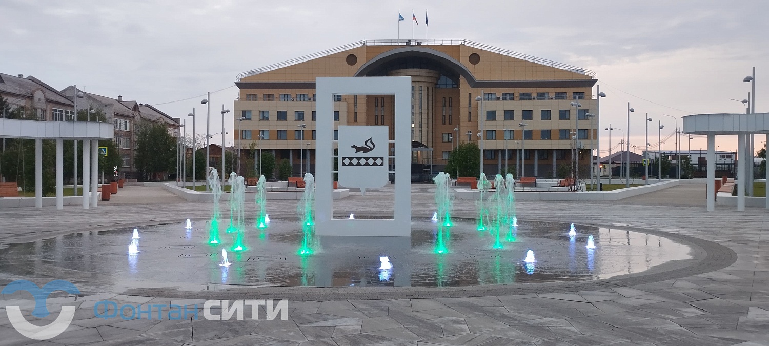 Фонтан в сквере «Юбилейный», г. Тарко-Сале, ЯНАО