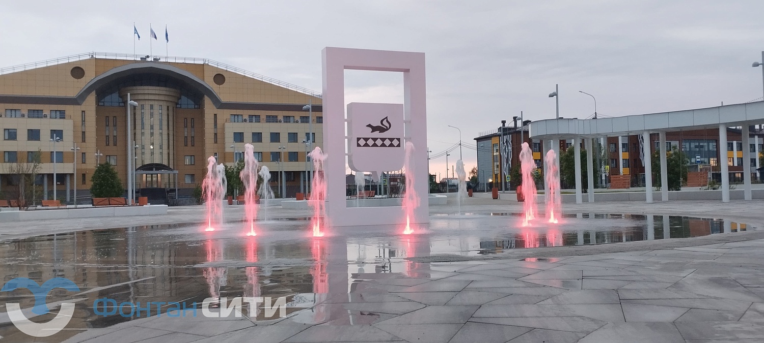 Фонтан в сквере «Юбилейный», г. Тарко-Сале, ЯНАО