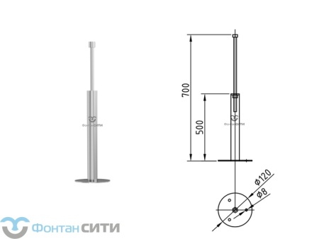 Телескопическая ножка FC (500-700 мм)