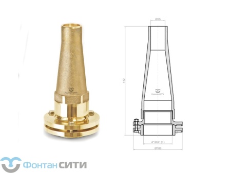 Высокобьющая фонтанная насадка FCI (36, 4", 55)