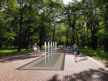 Пешеходный фонтан FC 2400х8800 (с насосами сухой установки), изображение