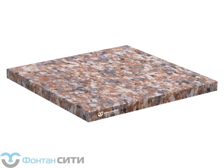 Гранитная плита для сухого фонтана 600x600 (Дымовский) (40)