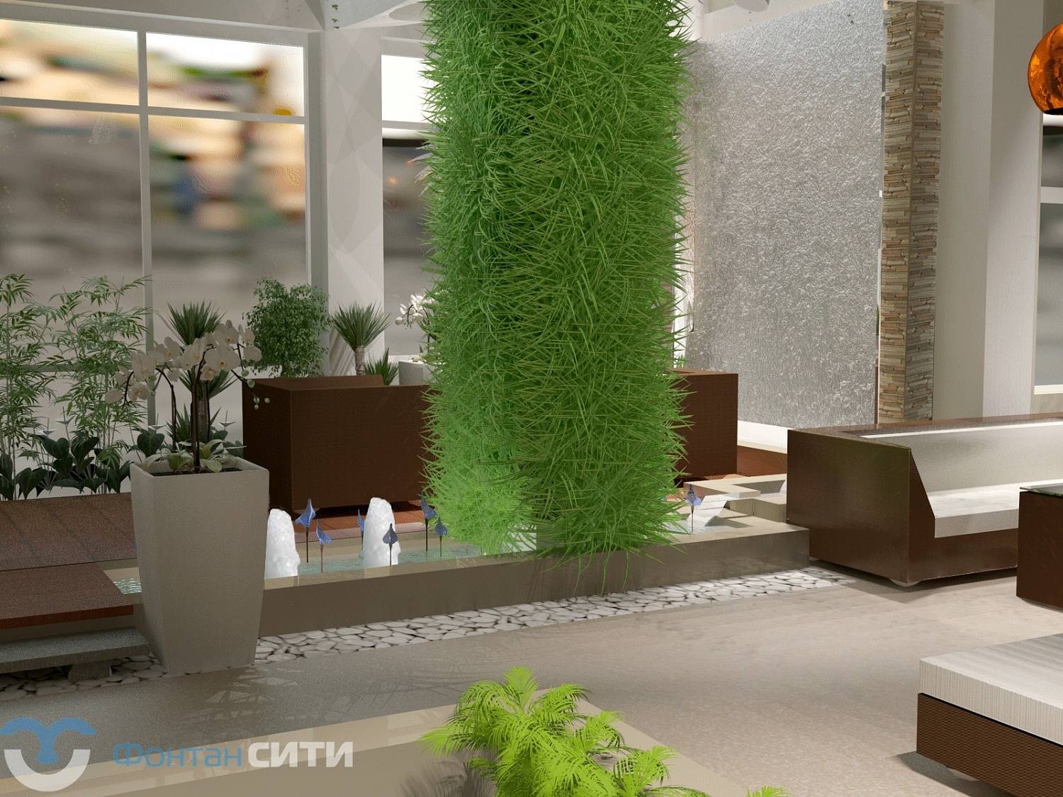 Интерьерный фонтан в Воронеже