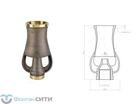 Фонтанная насадка FCI "Cascade" (1/2", 54)