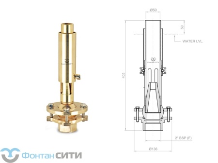 Фонтанная насадка FCI "Aerating Jets" (2", 50)