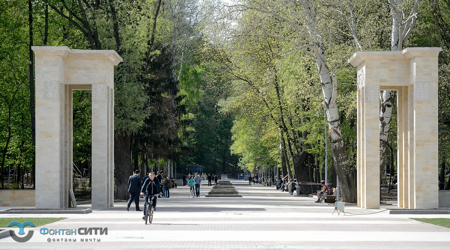 Динамический фонтан ЦГП г. Воронеж