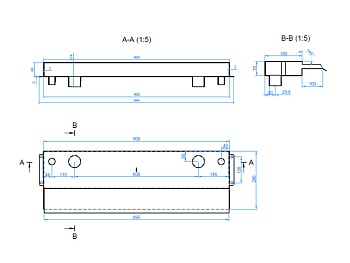 Излив AISI 304 900мм, изображение