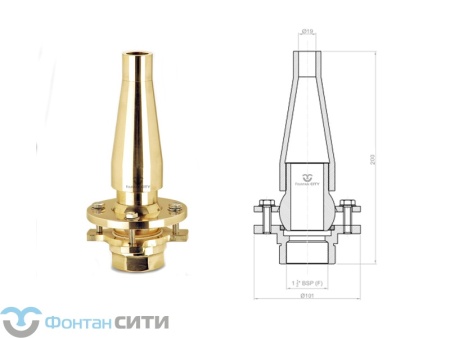 Высокобьющая фонтанная насадка FCI (8, 1.1/2", 19)