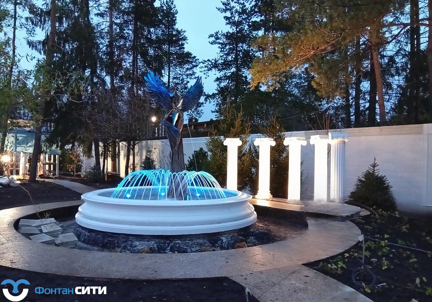 Классический уличный фонтан "Ангел" в г. Красногорск