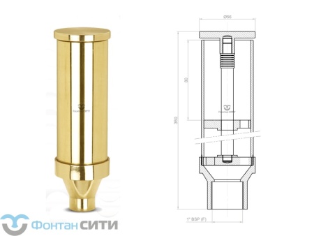 Фонтанная насадка FCI "Dome" (360, 1")