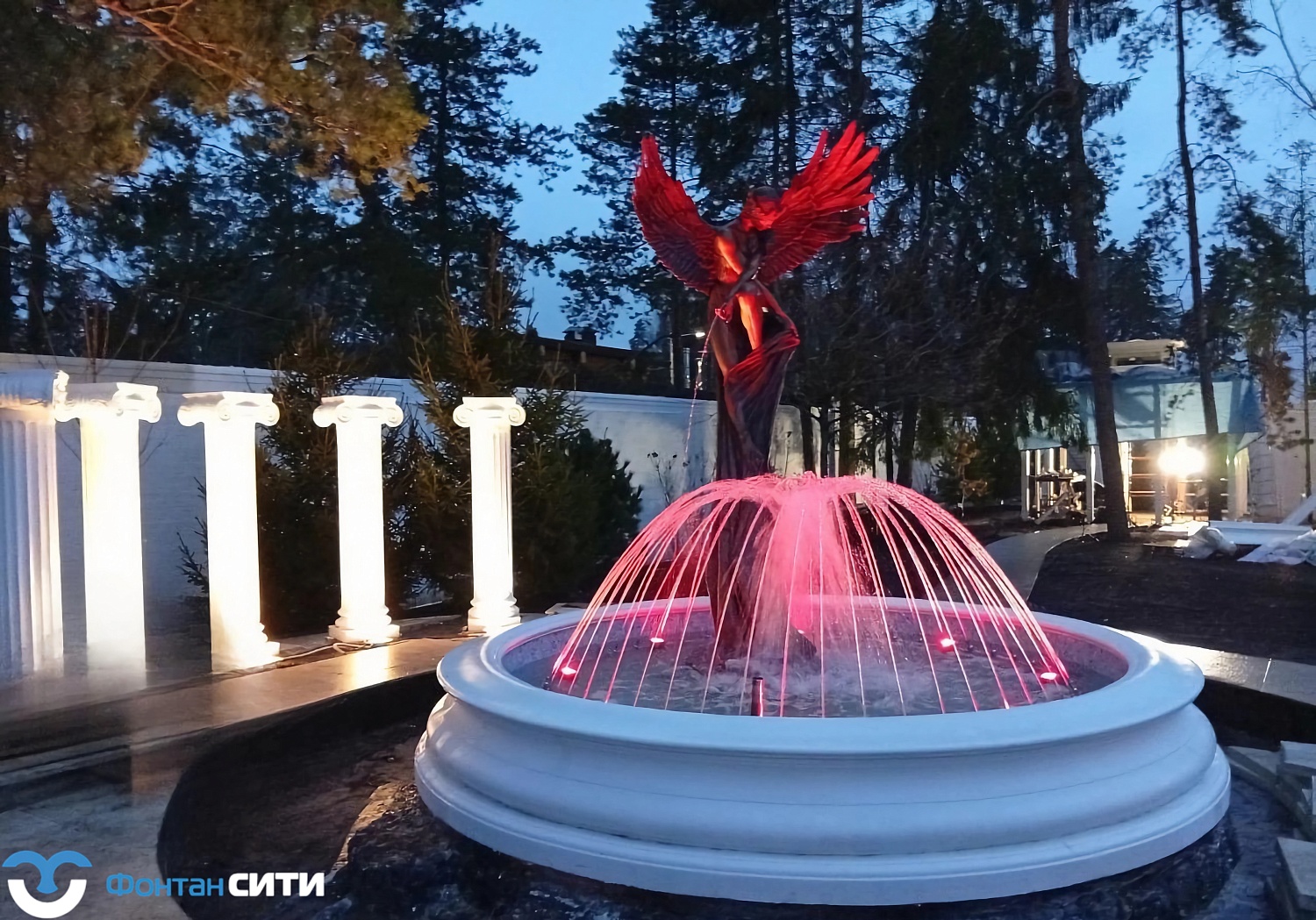 Классический уличный фонтан "Ангел" в г. Красногорск