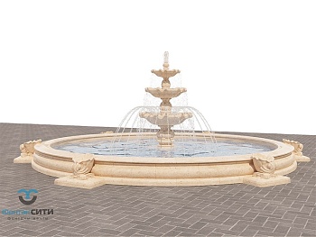 Фонтанная композиция FC "Анталия" 7000 с наутилусами, изображение