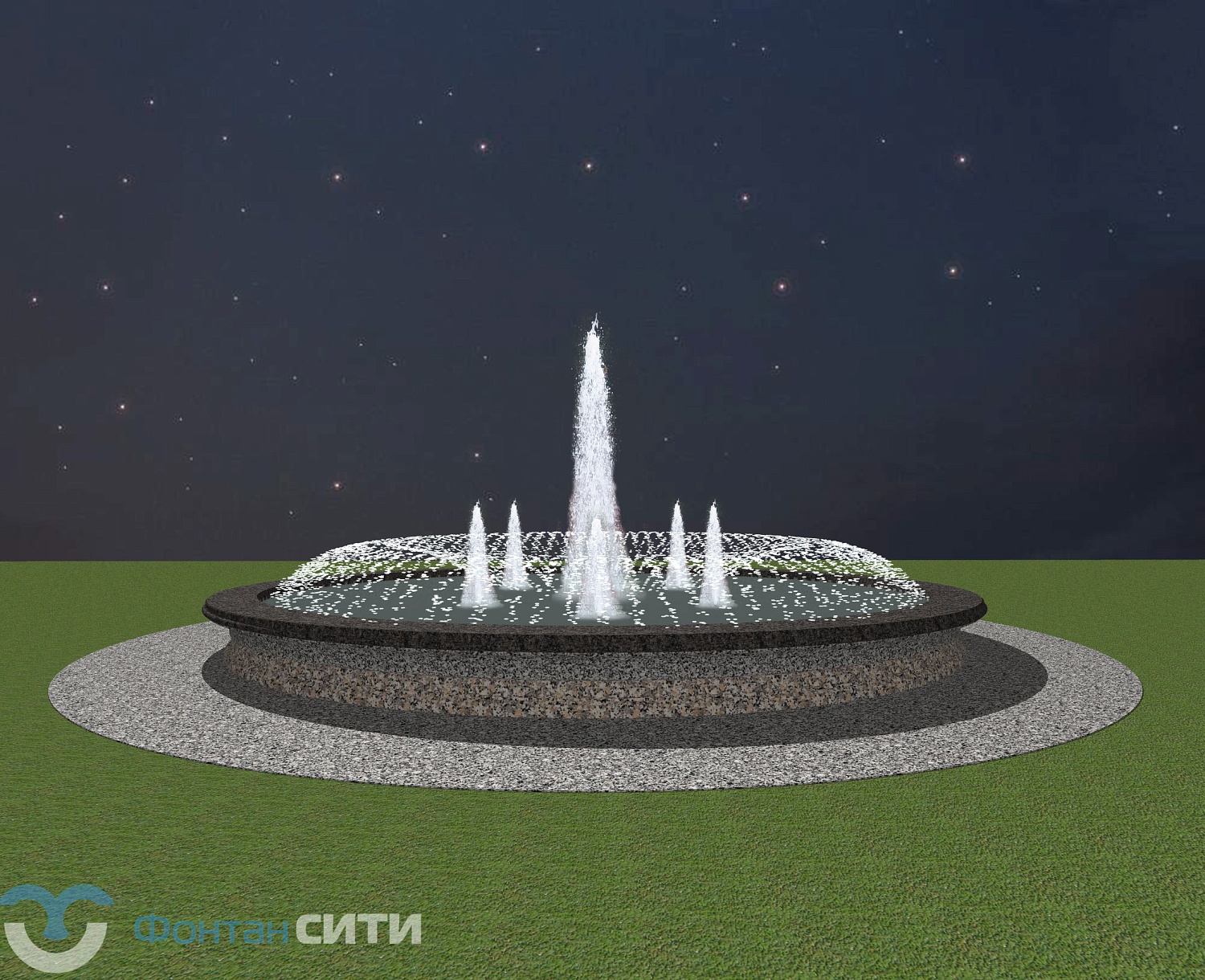 Фонтан "Фазы динамики"