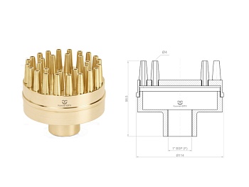 Фонтанная насадка FCI 113 "Waterspout", изображение