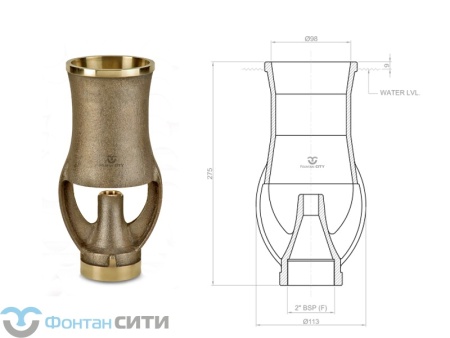 Фонтанная насадка FCI "Cascade" (2", 113)