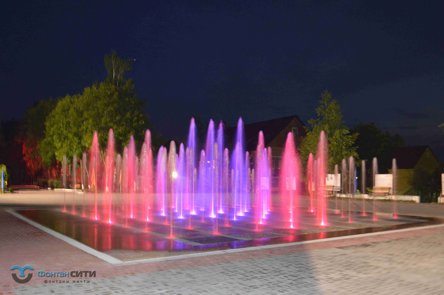 Пешеходный фонтан Московская обл. г. Руза