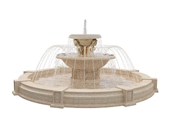 Фонтан FC "Салоники" с атлантами , изображение